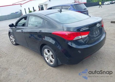 2013 Hyundai Elantra Gls from USA, damaged, VIN 5NPDH4AEXDH179524